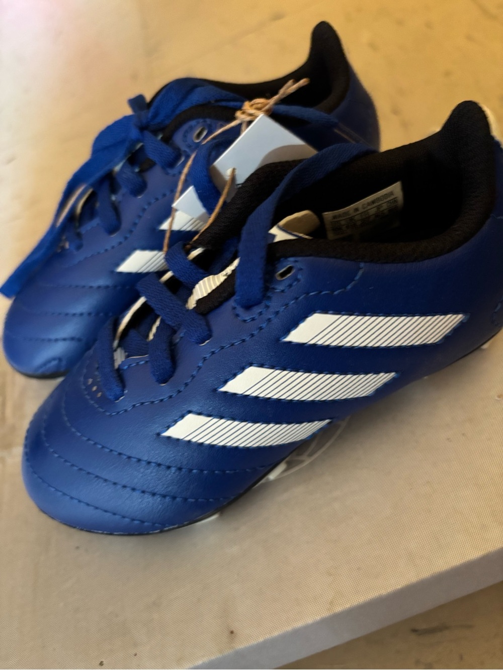 adidas Kids Royal Blue Sneakers with White Stripes